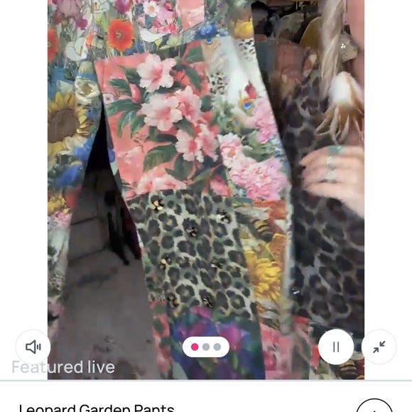 A Rare Bird Floral and Leopard Print Boot Cut Jeans - Picture 5 of 6